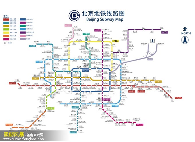 北京地铁线路图最新版