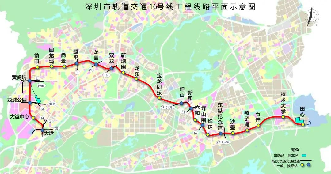 深圳地铁18号线最新线路图，自然美景探索之旅启程